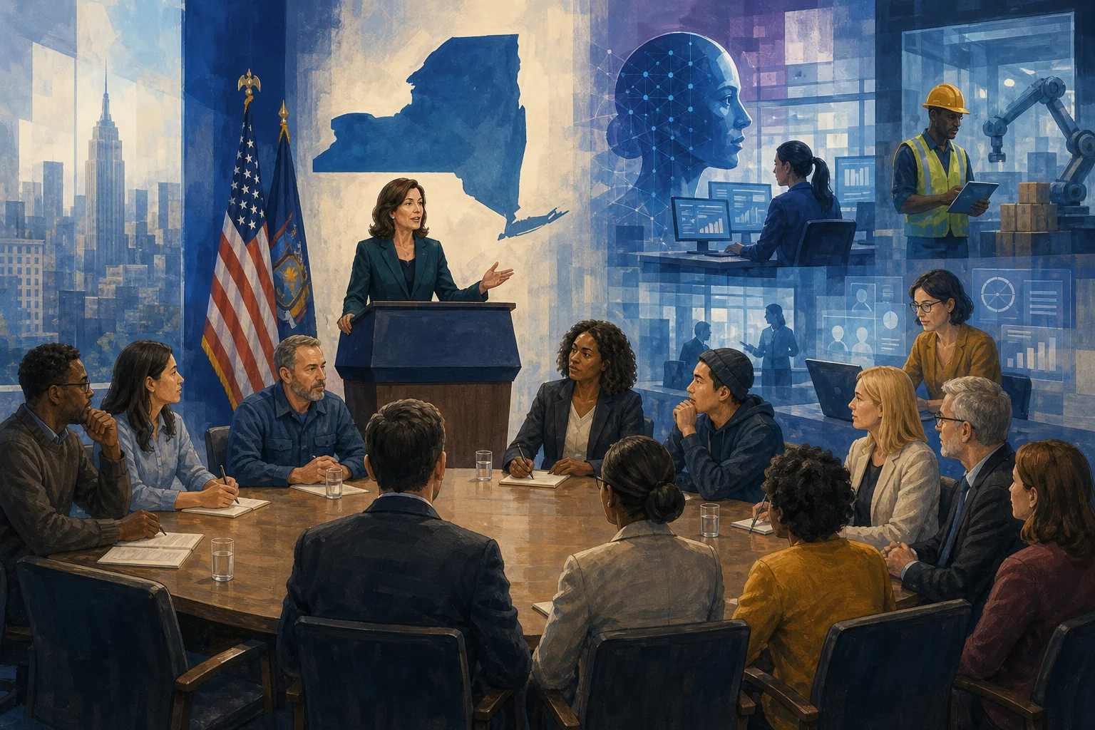 Hochul’s AI workforce push centers women workers as New York schedules roundtable