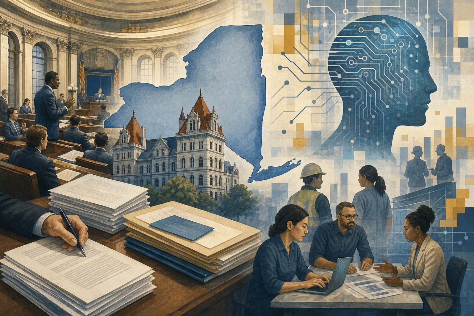 New York lawmakers press Hochul to sign AI workforce reporting bill