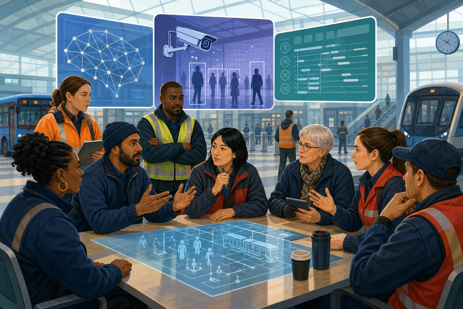 Transport unions adopt global AI principles that put worker rights into bargaining
