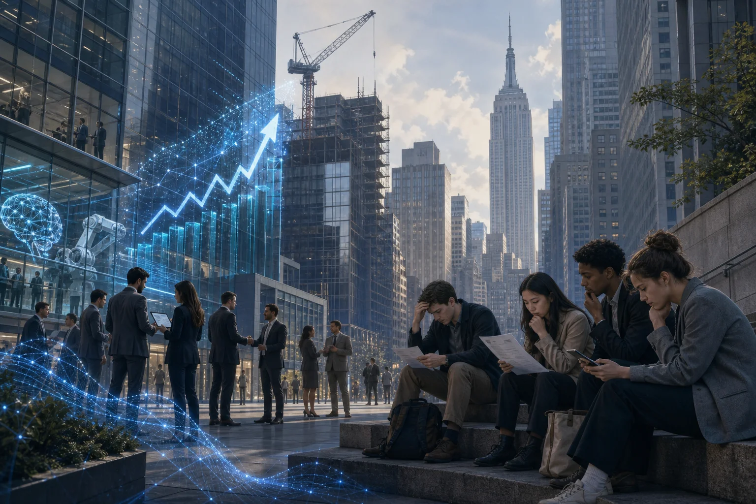 NYC report says AI office investment is rising while entry-level hiring weakens in exposed fields